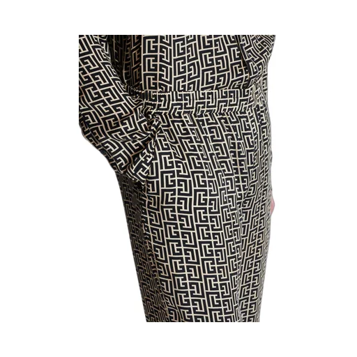 Monogrammed Flowing Trousers