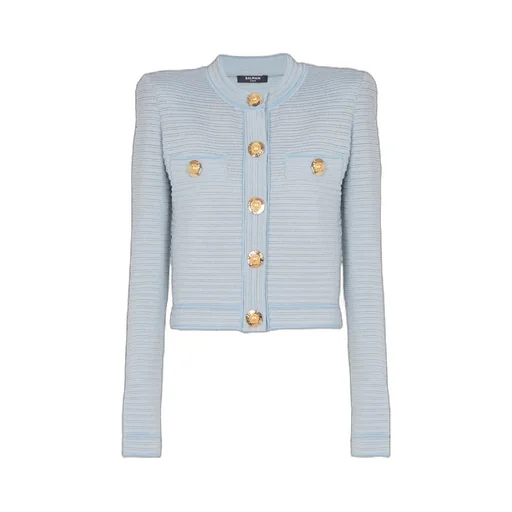 Long-Sleeved Textured Knit Cardigan