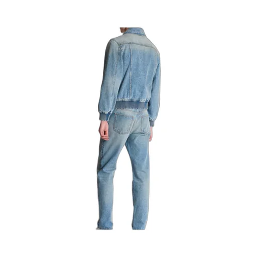 Cropped Lined Denim Jacket