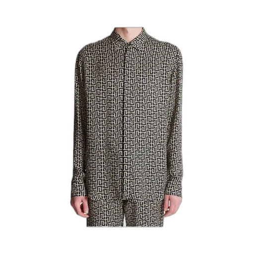 Monogram Patterned Buttoned Shirt