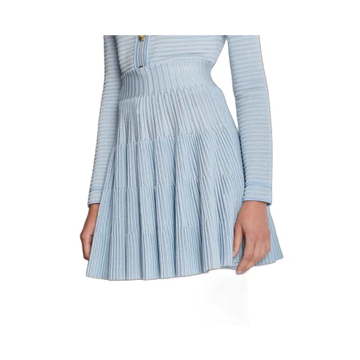 A-Line Textured Knit Skirt