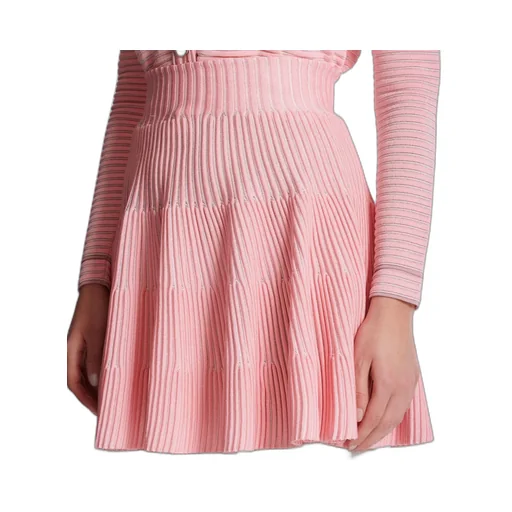 A-Line Textured Knit Skirt