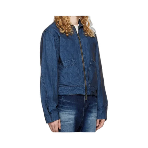 Zippered Denim Jacket
