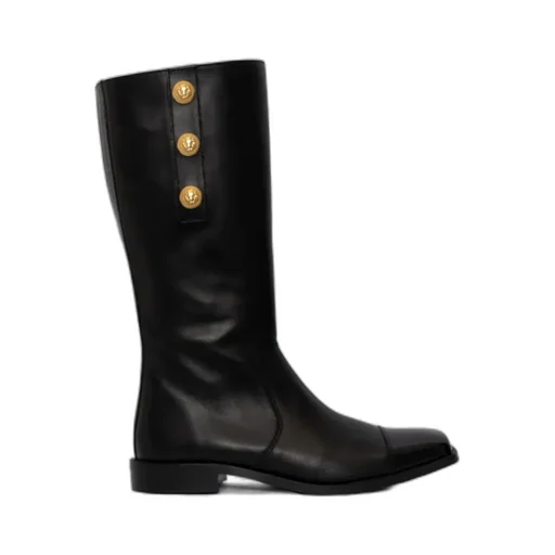 Cap-Toe Stud Embellished Boots