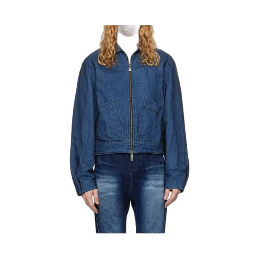 Zippered Denim Jacket