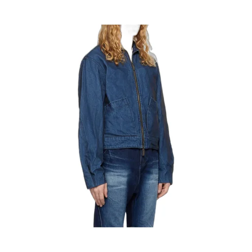 Zippered Denim Jacket