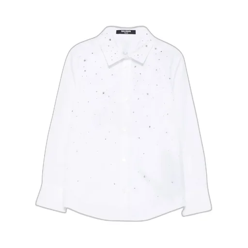 Crystal-Embellished Poplin Shirt