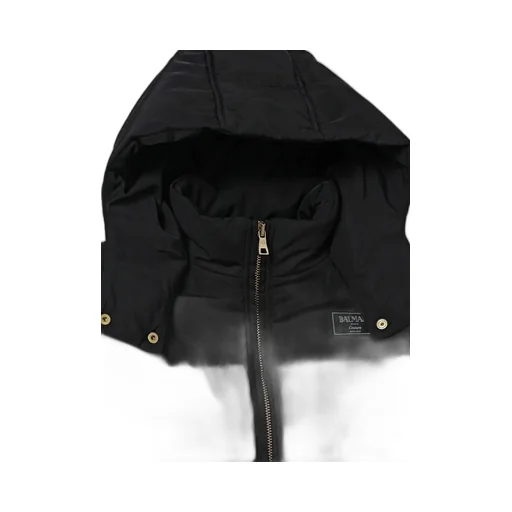 Logo Patch Hooded Puffer Jacket