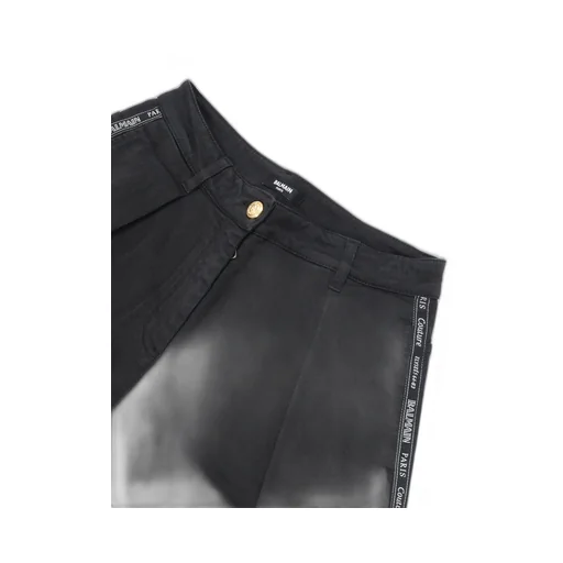 Pleated Logo-Tape Trousers
