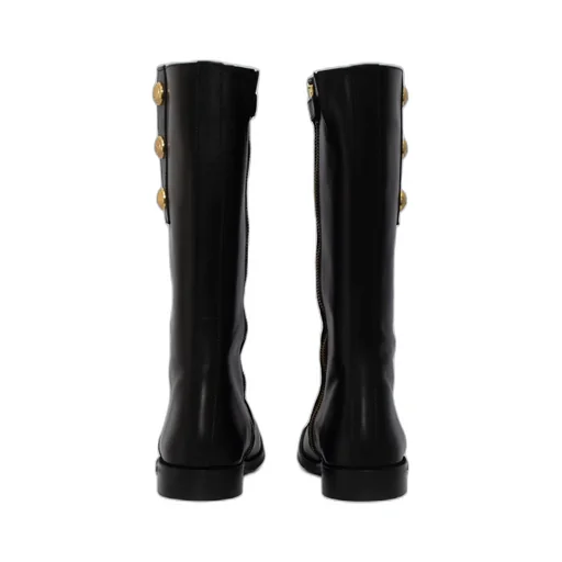 Cap-Toe Stud Embellished Boots
