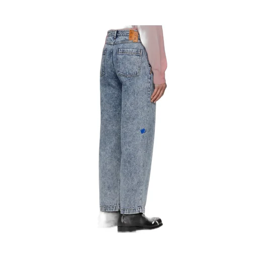 Denim Trousers With Belt Loops