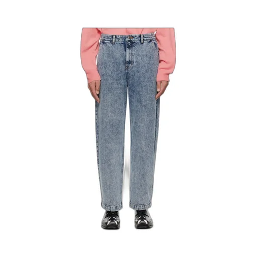 Denim Trousers With Belt Loops