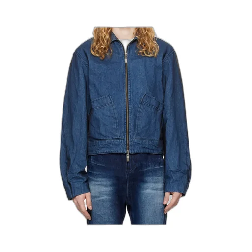 Zippered Denim Jacket