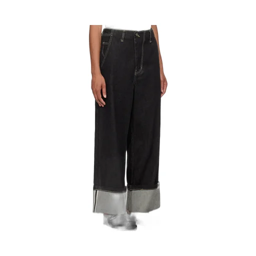Logo Belt Ring Jeans Pants