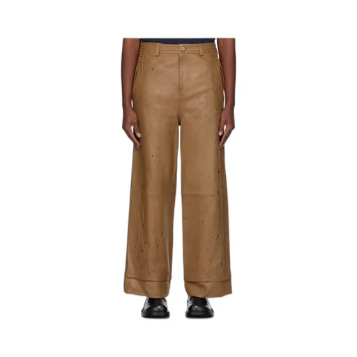 Stitched Waist Loop Casual Pants