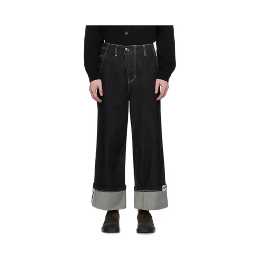 Logo Belt Ring Jeans Pants