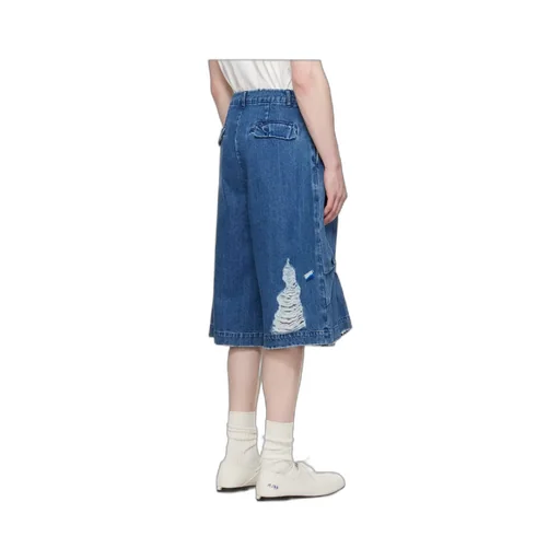 Low-Rise Zipper Shorts