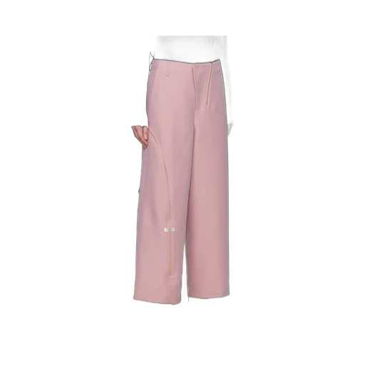Belt Loop Zipper Casual Pants