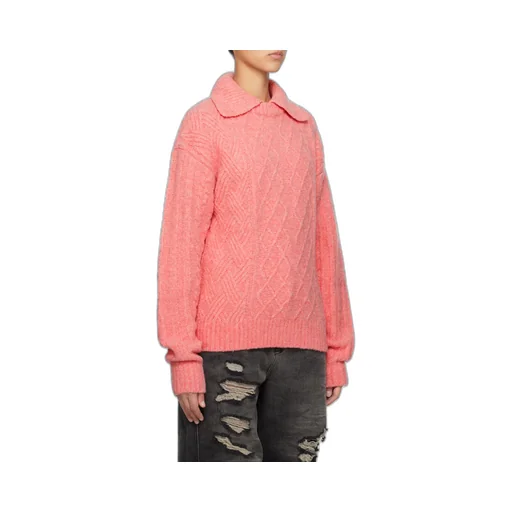 Layered Collar Knitted Sweater