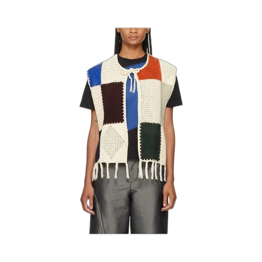 Round-Neck Splicing Vest