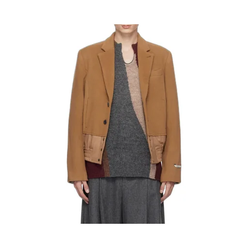 Buttoned Long-Sleeved Jacket