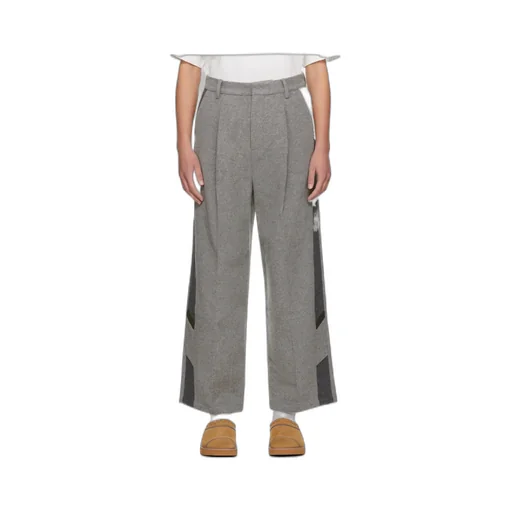 Stitched Zipper Casual Pants
