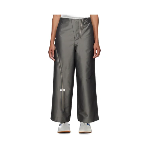 Zip Belt Loop Casual Pants
