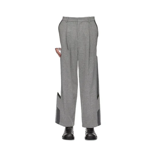 Stitched Zipper Casual Pants