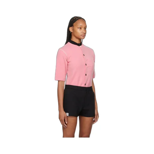 Round-Collar Button-Down Sweater
