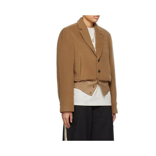 Buttoned Long-Sleeved Jacket