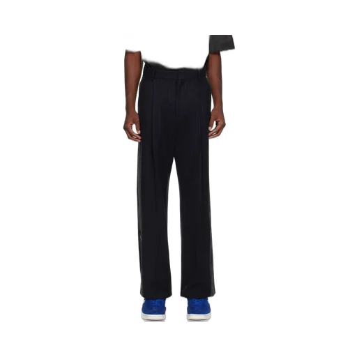 Striped Belt-Loop Casual Pants
