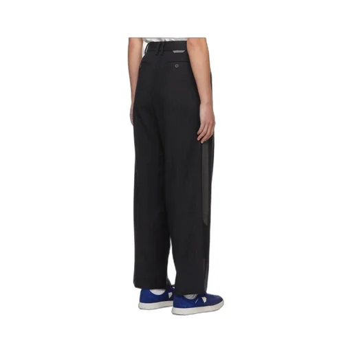 Striped Belt-Loop Casual Pants