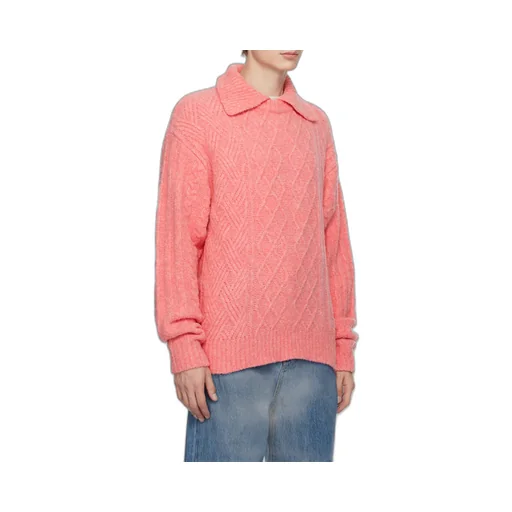 Layered Collar Knitted Sweater