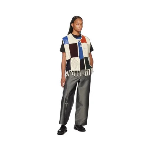 Round-Neck Splicing Vest