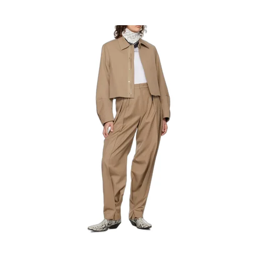 Belt Loop Zipper Casual Pants