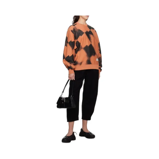 Round-Necked Printed Sweater