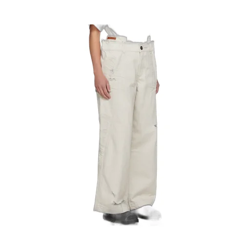 Belt Loop Zipper Jeans Pants