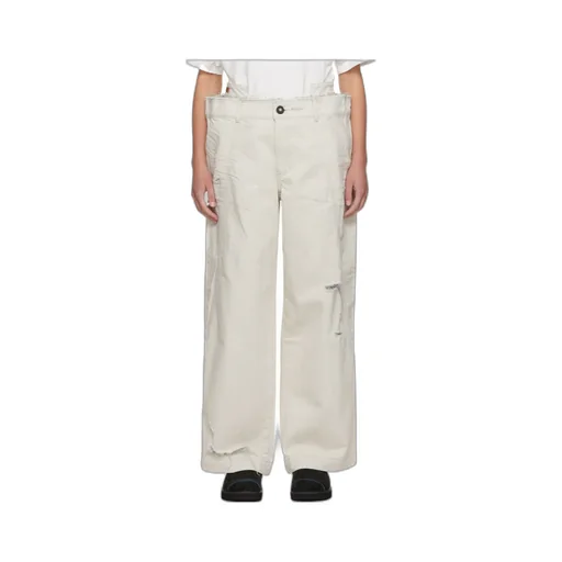 Belt Loop Zipper Jeans Pants