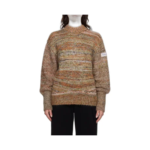Striped Round-Neck Knitted Sweater