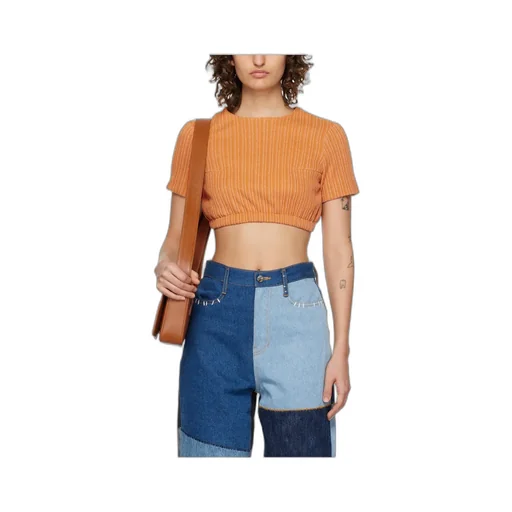 Round Collar Short T-Shirt