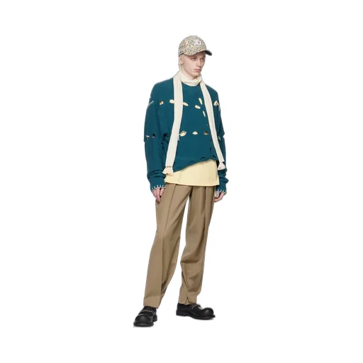 Belt Loop Zipper Casual Pants