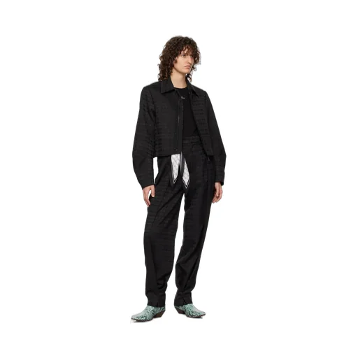 Belt Loop Zipper Casual Pants