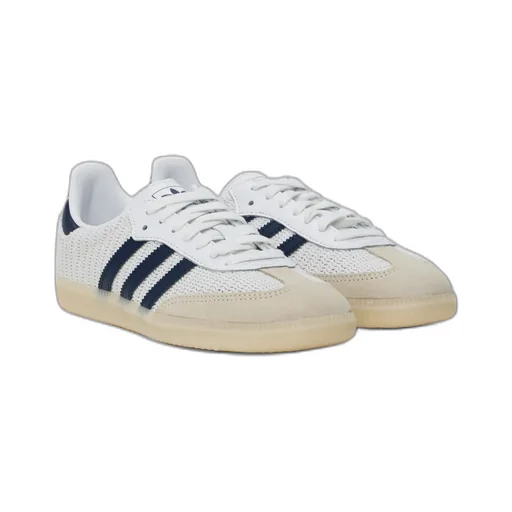 Samba Knit Sneakers White/Night Indigo