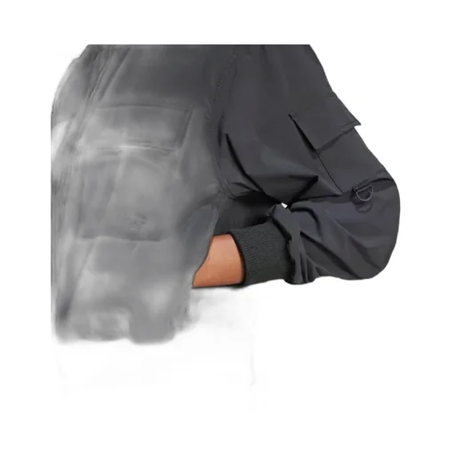Flap-Pockets Bomber Jacket