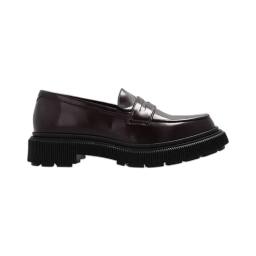 Platform Leather Penny Loafers