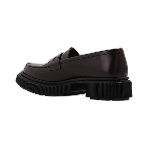 Platform Leather Penny Loafers