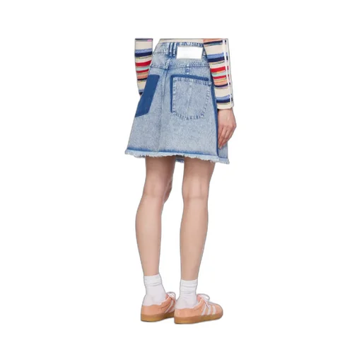 High-Rise Denim Skirt