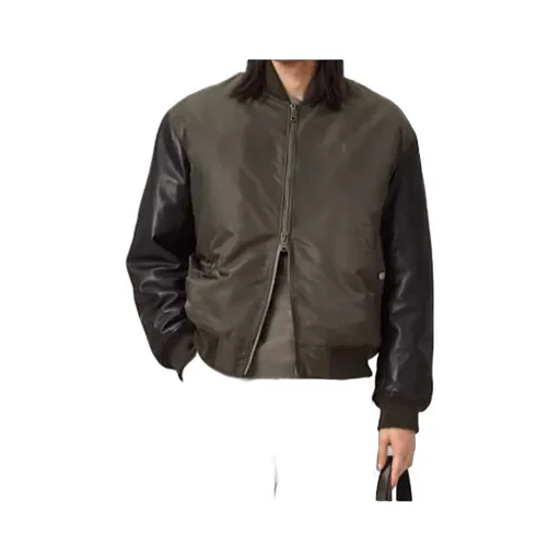 Myler Ramskull Leather Bomber Jacket