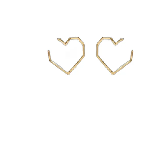 14Kt Yellow Gold CorazÓN Earrings