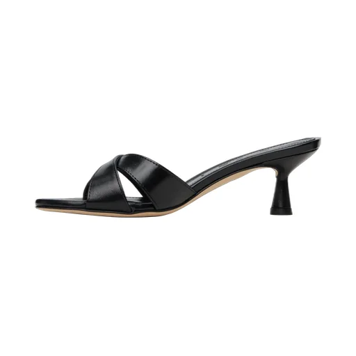 Vero Leather High-Heeled Sandals